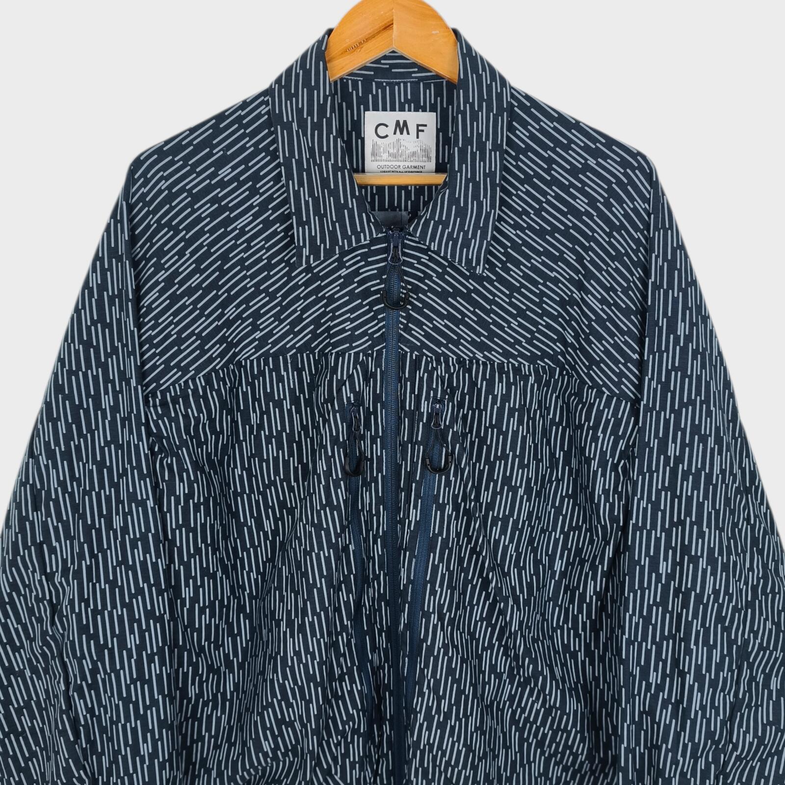CMF COMFY OUTDOOR GARMENT Men's Navy Blue Rain Camo Utility Jacket