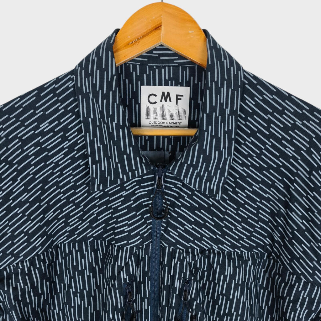 CMF COMFY OUTDOOR GARMENT Men's Navy Blue Rain Camo Utility Jacket