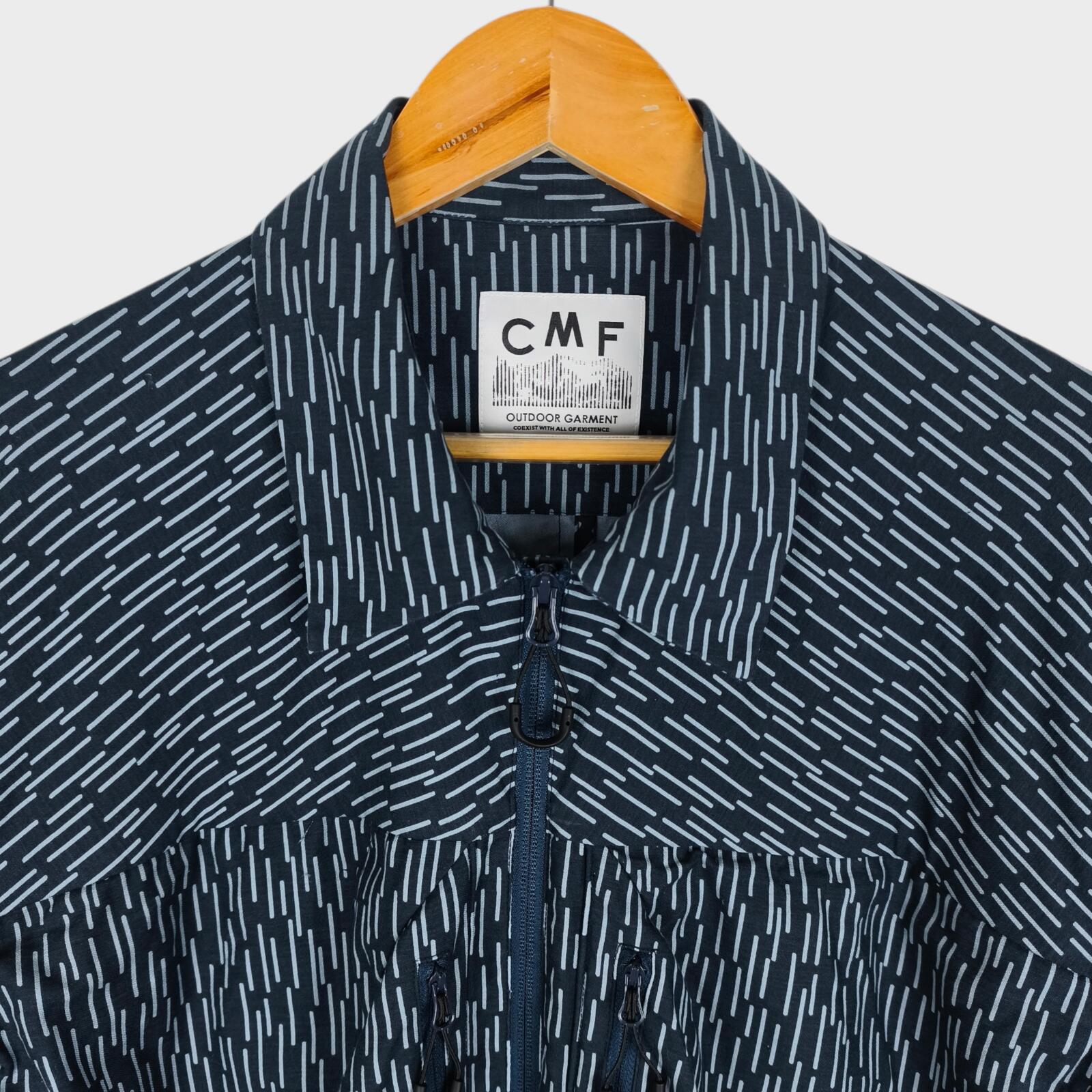 CMF COMFY OUTDOOR GARMENT Men's Navy Blue Rain Camo Utility Jacket