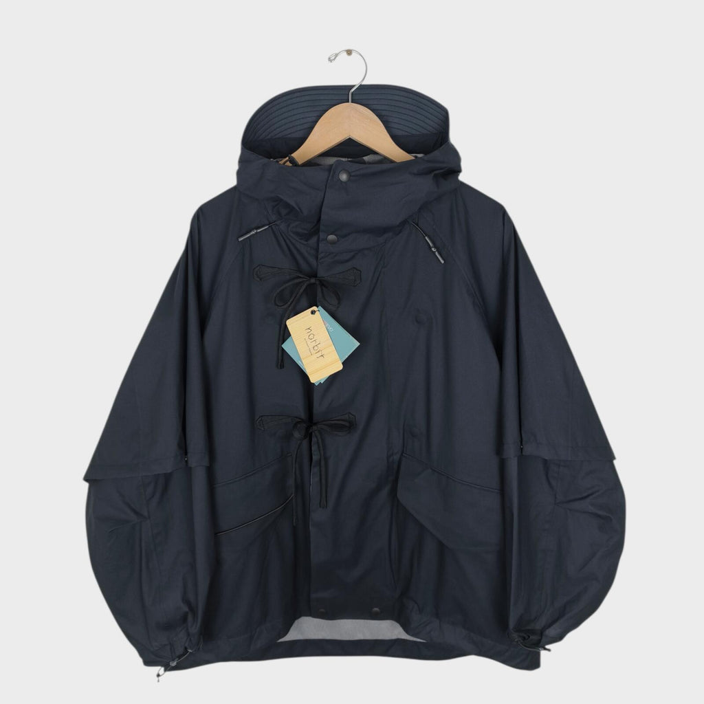 NORBIT BY HIROSHI NOZAWA Men's Navy Blue 3-Layer 2-Way Parka Jacket