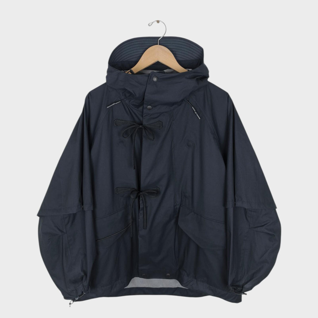 NORBIT BY HIROSHI NOZAWA Men's Navy Blue 3-Layer 2-Way Parka Jacket