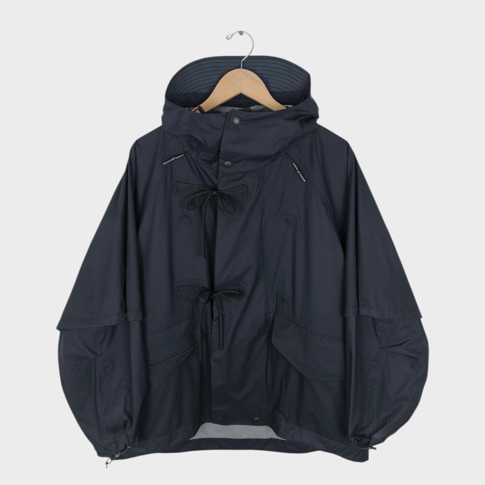 NORBIT BY HIROSHI NOZAWA Men's Navy Blue 3-Layer 2-Way Parka Jacket