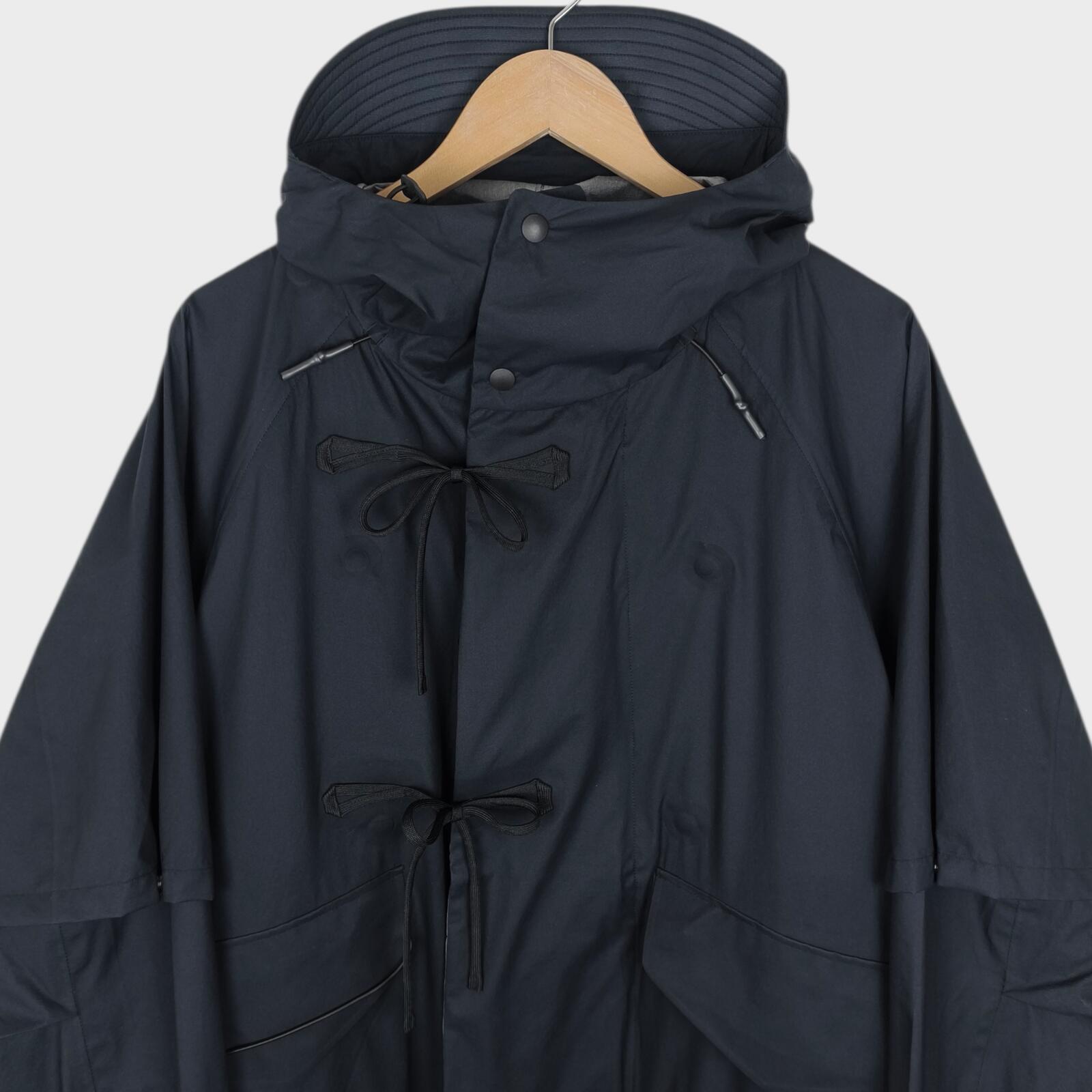 NORBIT BY HIROSHI NOZAWA Men's Navy Blue 3-Layer 2-Way Parka Jacket