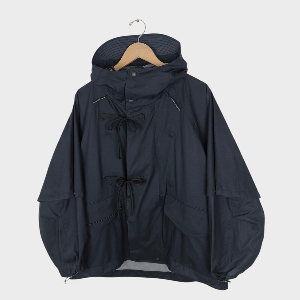 NORBIT BY HIROSHI NOZAWA Men's Navy Blue 3-Layer 2-Way Parka Jacket