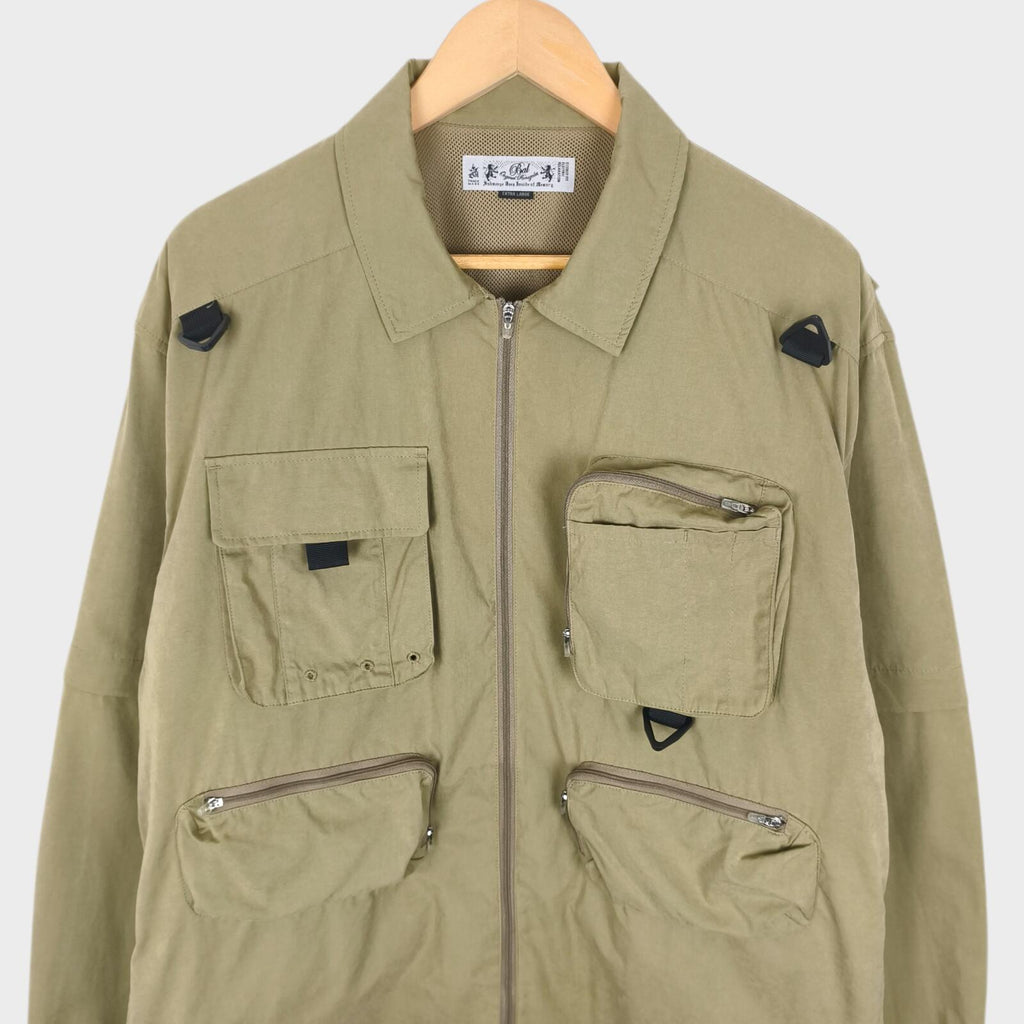 BAL ORIGINAL Men's Light Khaki Cotton Blend Utility Jacket