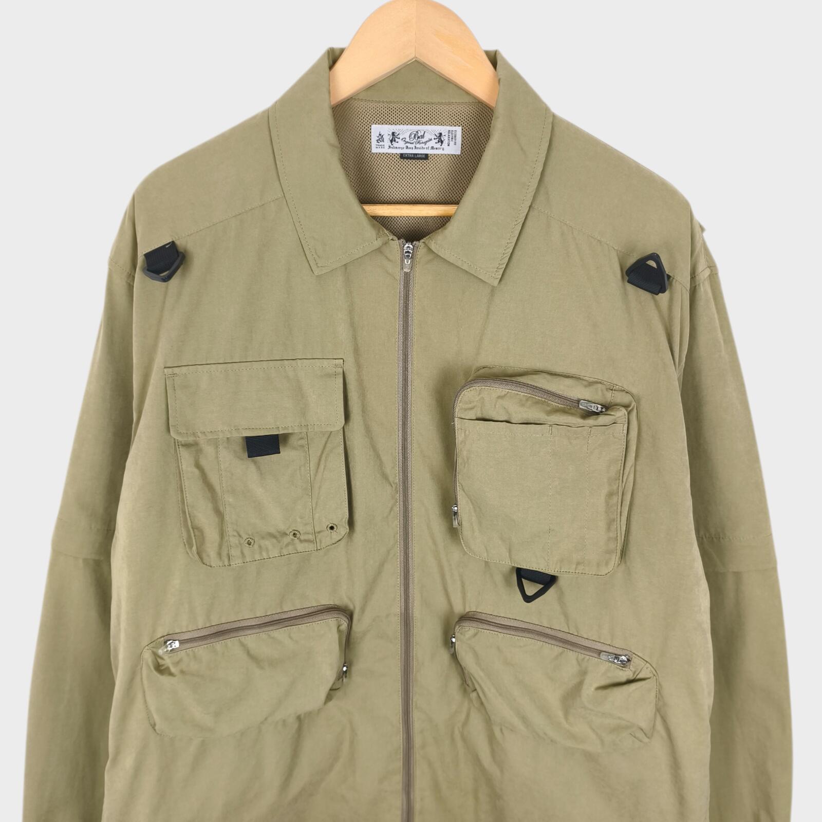BAL ORIGINAL Men's Light Khaki Cotton Blend Utility Jacket