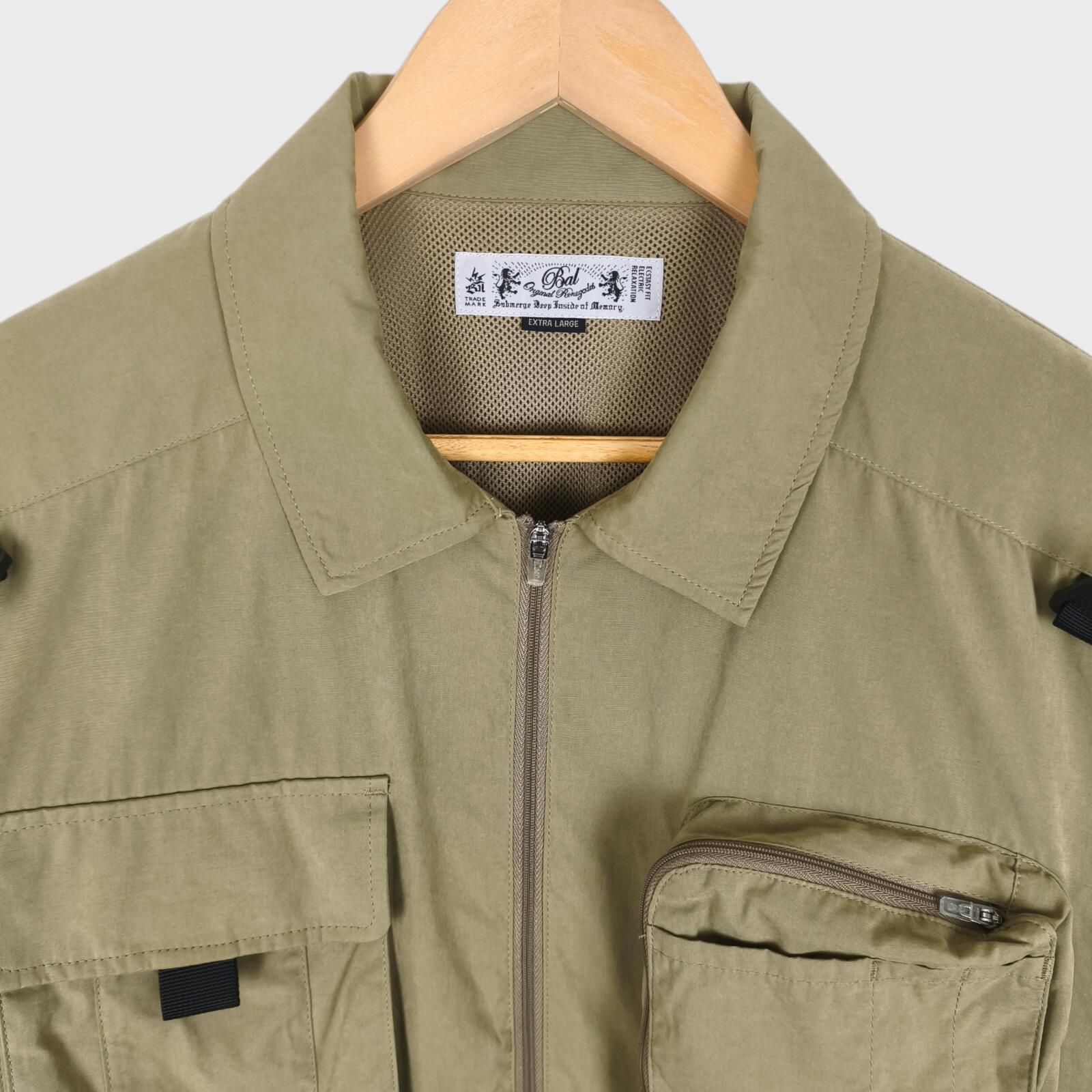 BAL ORIGINAL Men's Light Khaki Cotton Blend Utility Jacket