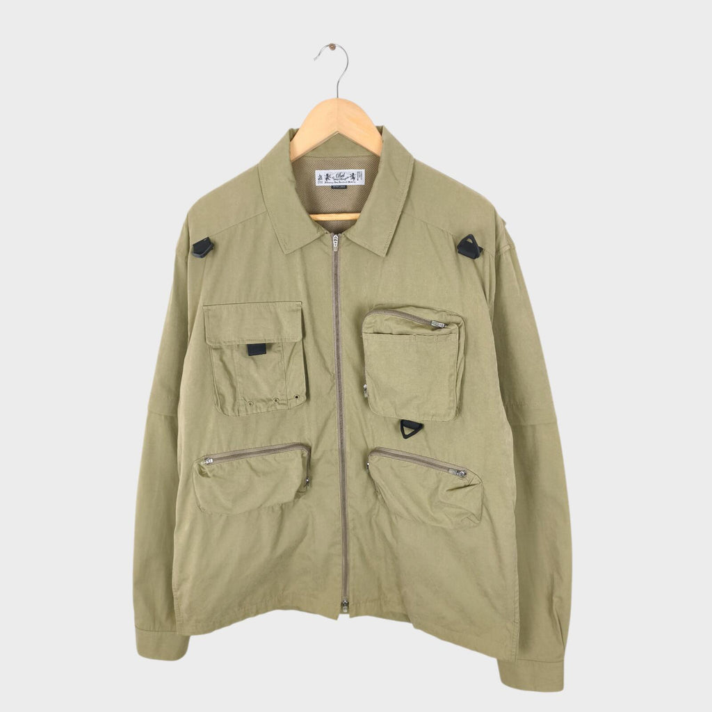 BAL ORIGINAL Men's Light Khaki Cotton Blend Utility Jacket