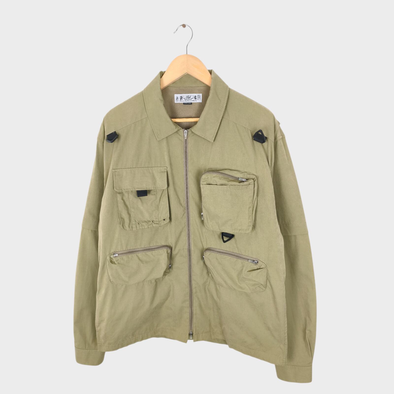 BAL ORIGINAL Men's Light Khaki Cotton Blend Utility Jacket