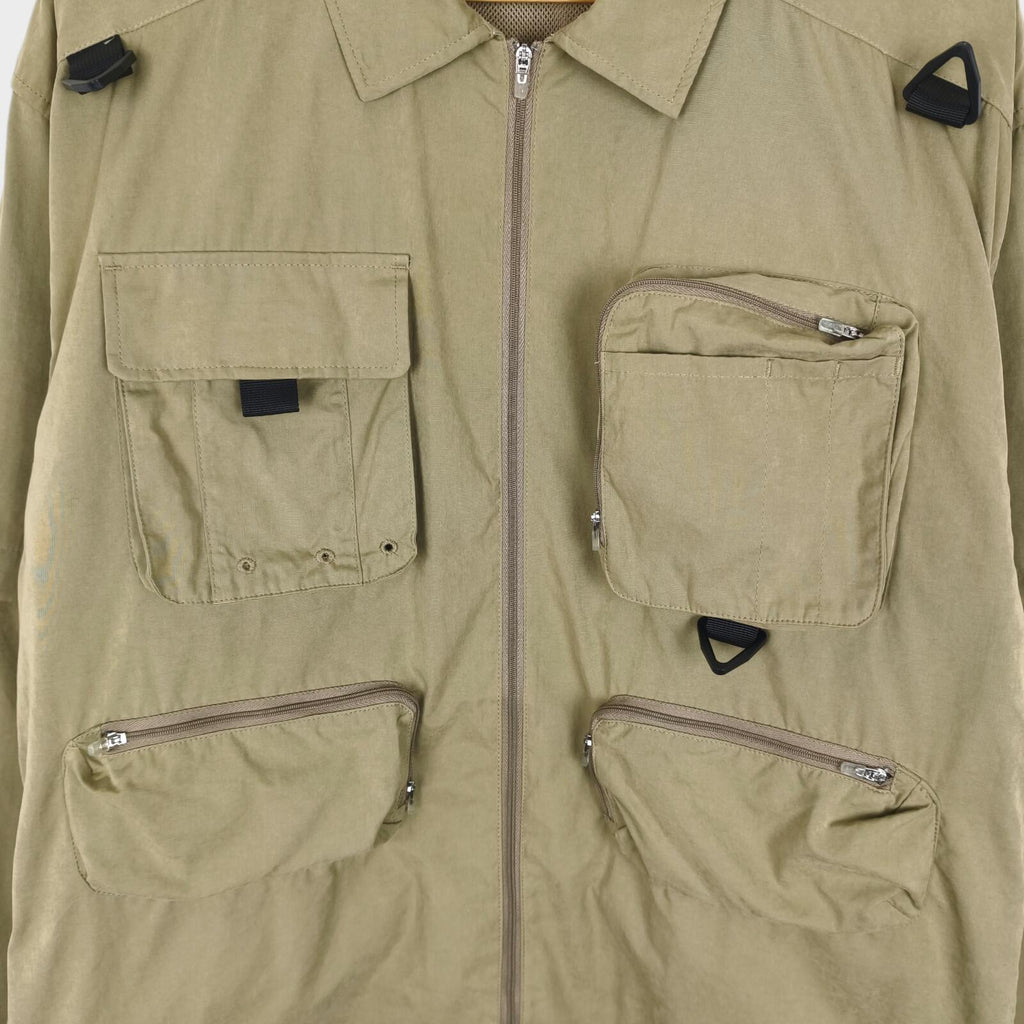 BAL ORIGINAL Men's Light Khaki Cotton Blend Utility Jacket