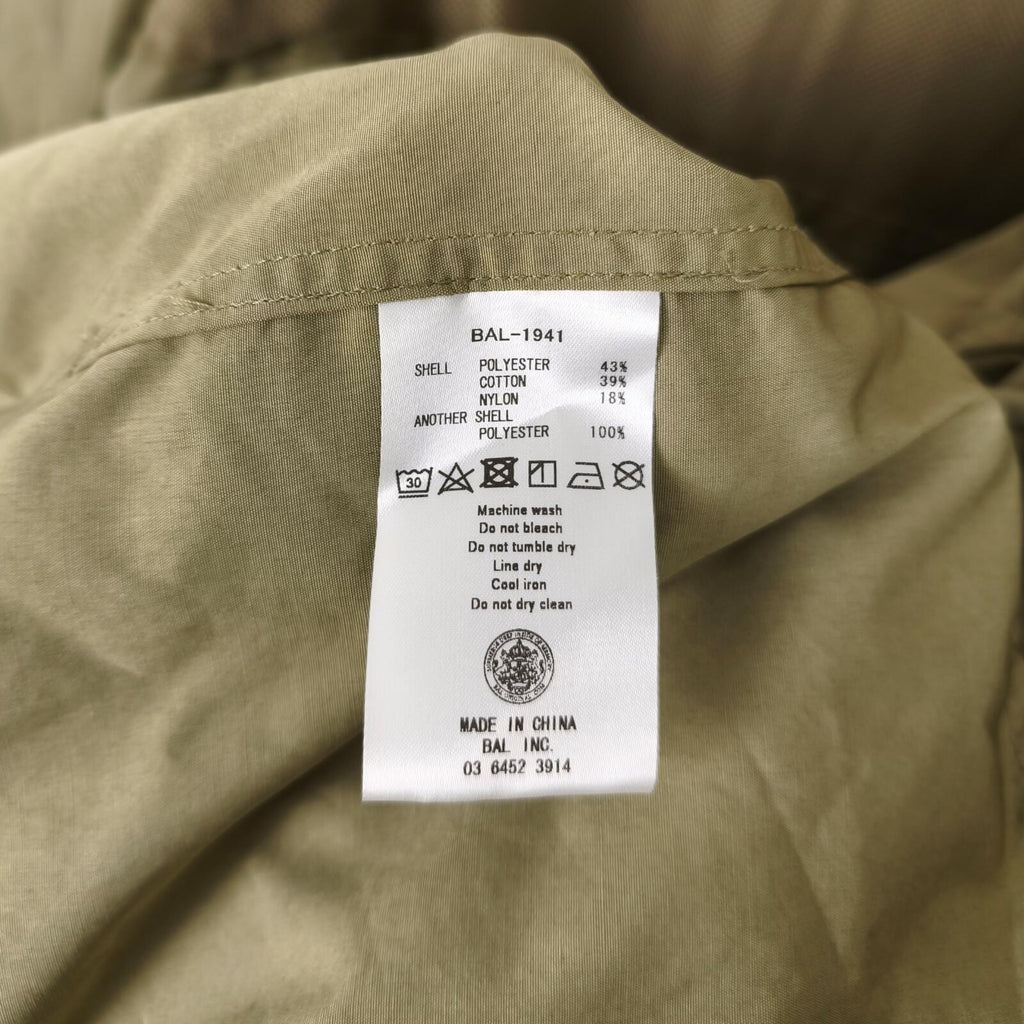BAL ORIGINAL Men's Light Khaki Cotton Blend Utility Jacket