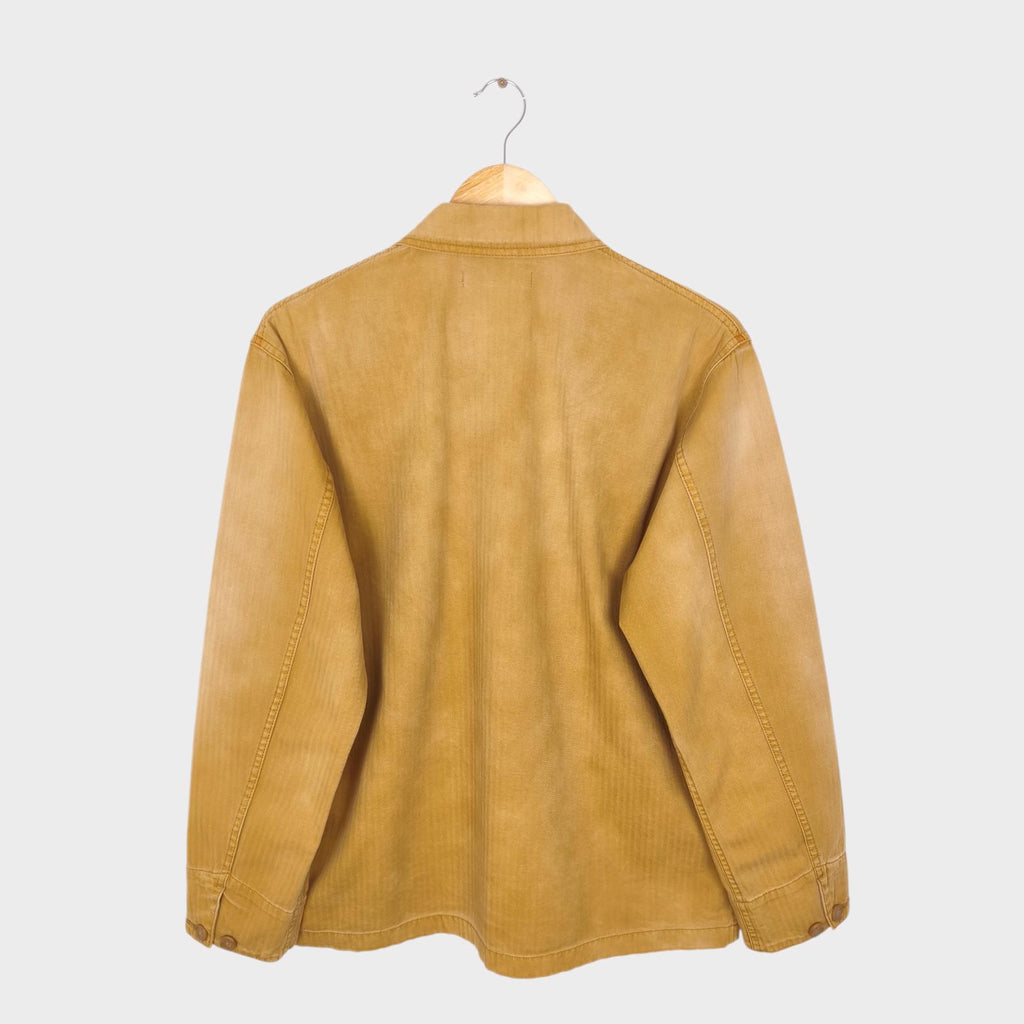 J.W. ANDERSON x UNIQLO Men's Washed Brown Embroidered Logo Chore Jacket