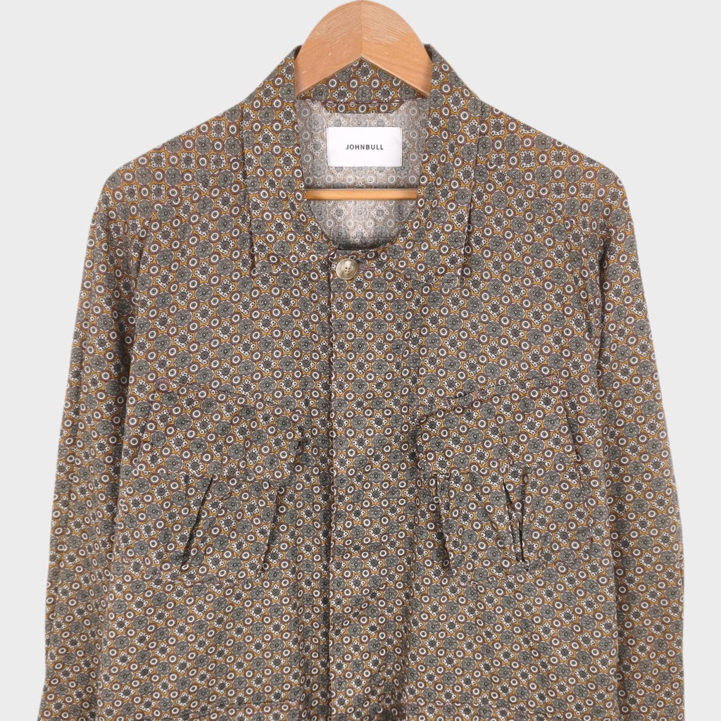 JOHNBULL Japan Men Printed Cotton/Linen BDU Jungle Fatigue Overshirt Jacket