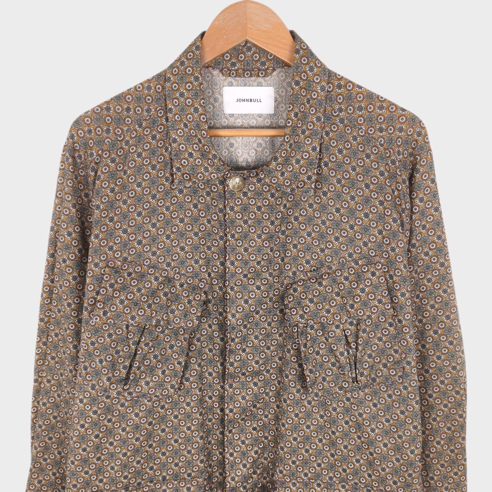 JOHNBULL Japan Men Printed Cotton/Linen BDU Jungle Fatigue Overshirt Jacket