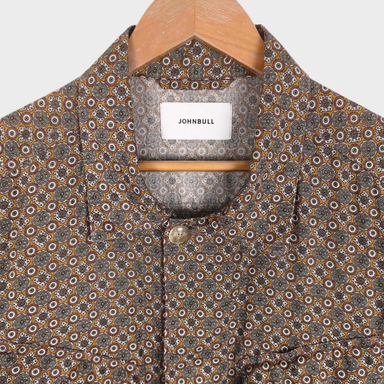 JOHNBULL Japan Men Printed Cotton/Linen BDU Jungle Fatigue Overshirt Jacket
