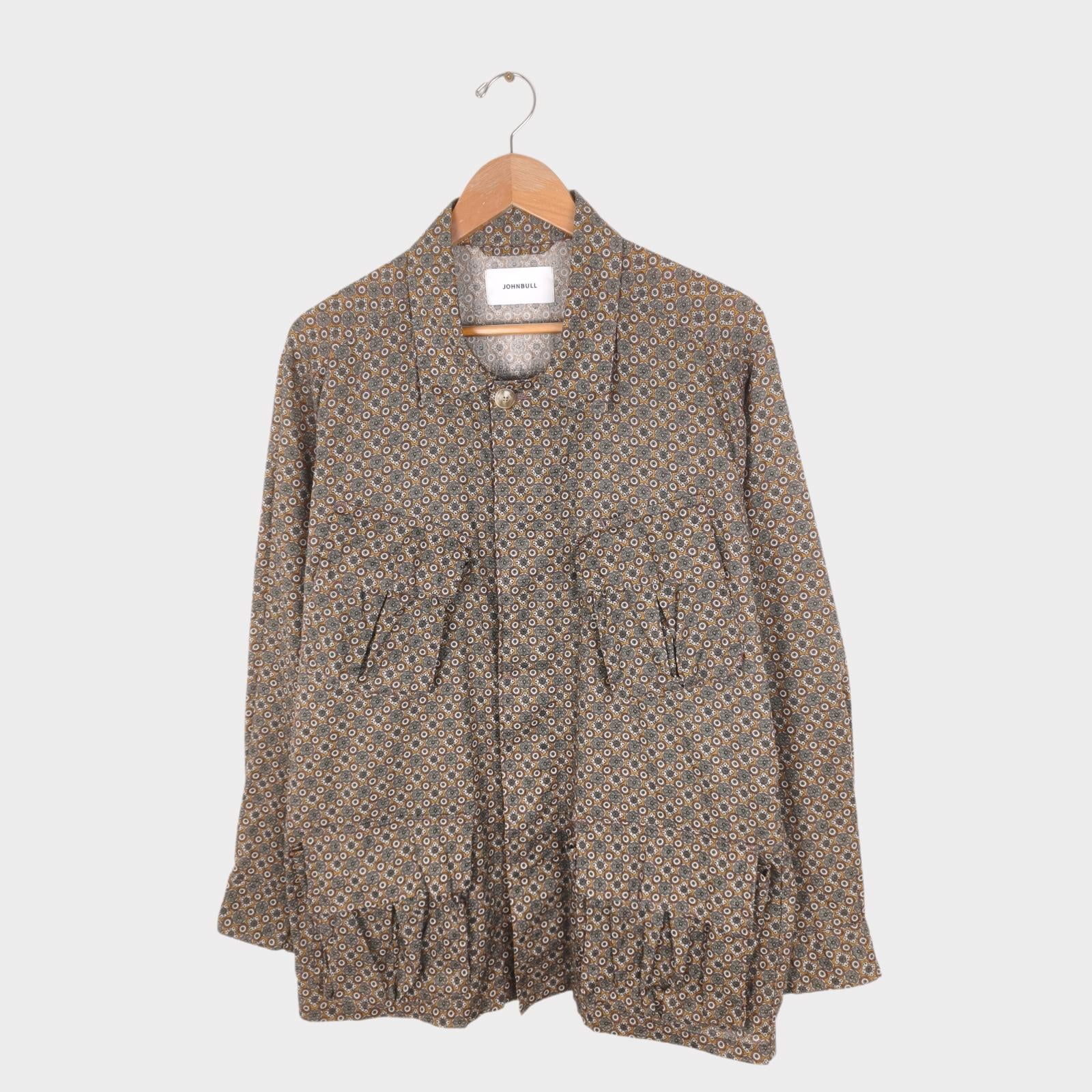 JOHNBULL Japan Men Printed Cotton/Linen BDU Jungle Fatigue Overshirt Jacket