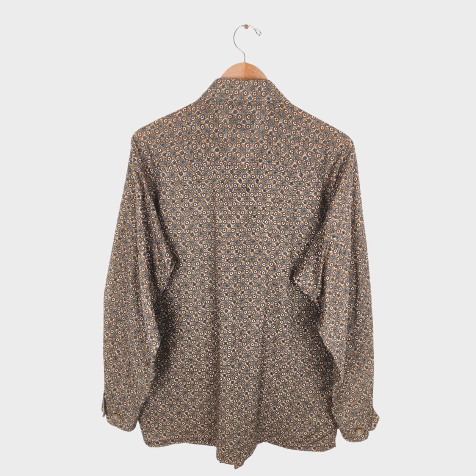 JOHNBULL Japan Men Printed Cotton/Linen BDU Jungle Fatigue Overshirt Jacket