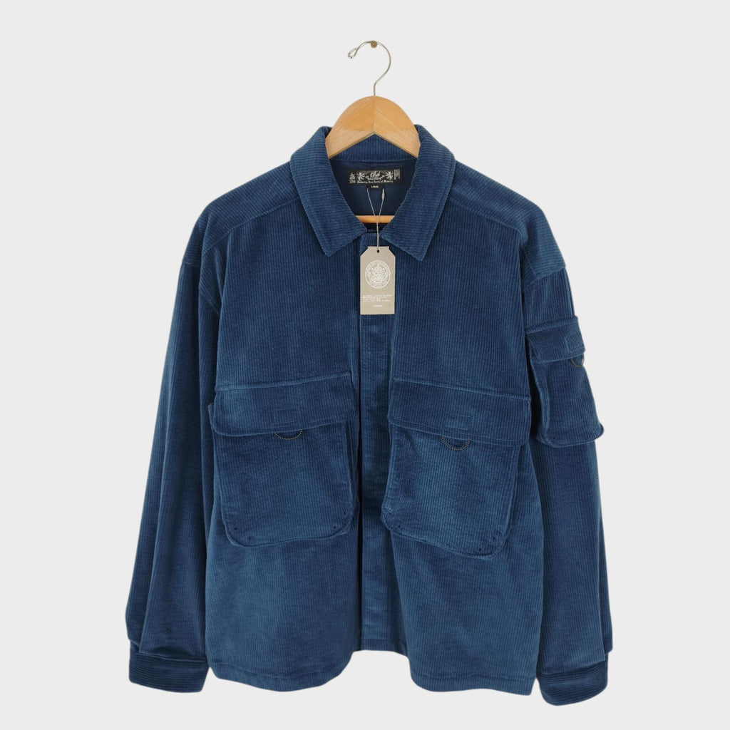 BAL ORIGINAL Men's Blue Jumbo Corduroy Utility Jacket