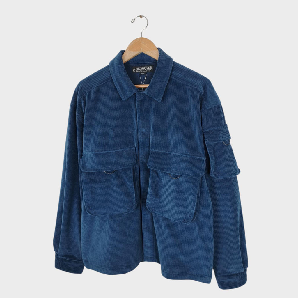 BAL ORIGINAL Men's Blue Jumbo Corduroy Utility Jacket