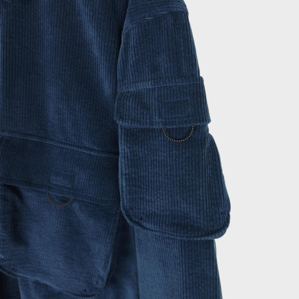 BAL ORIGINAL Men's Blue Jumbo Corduroy Utility Jacket