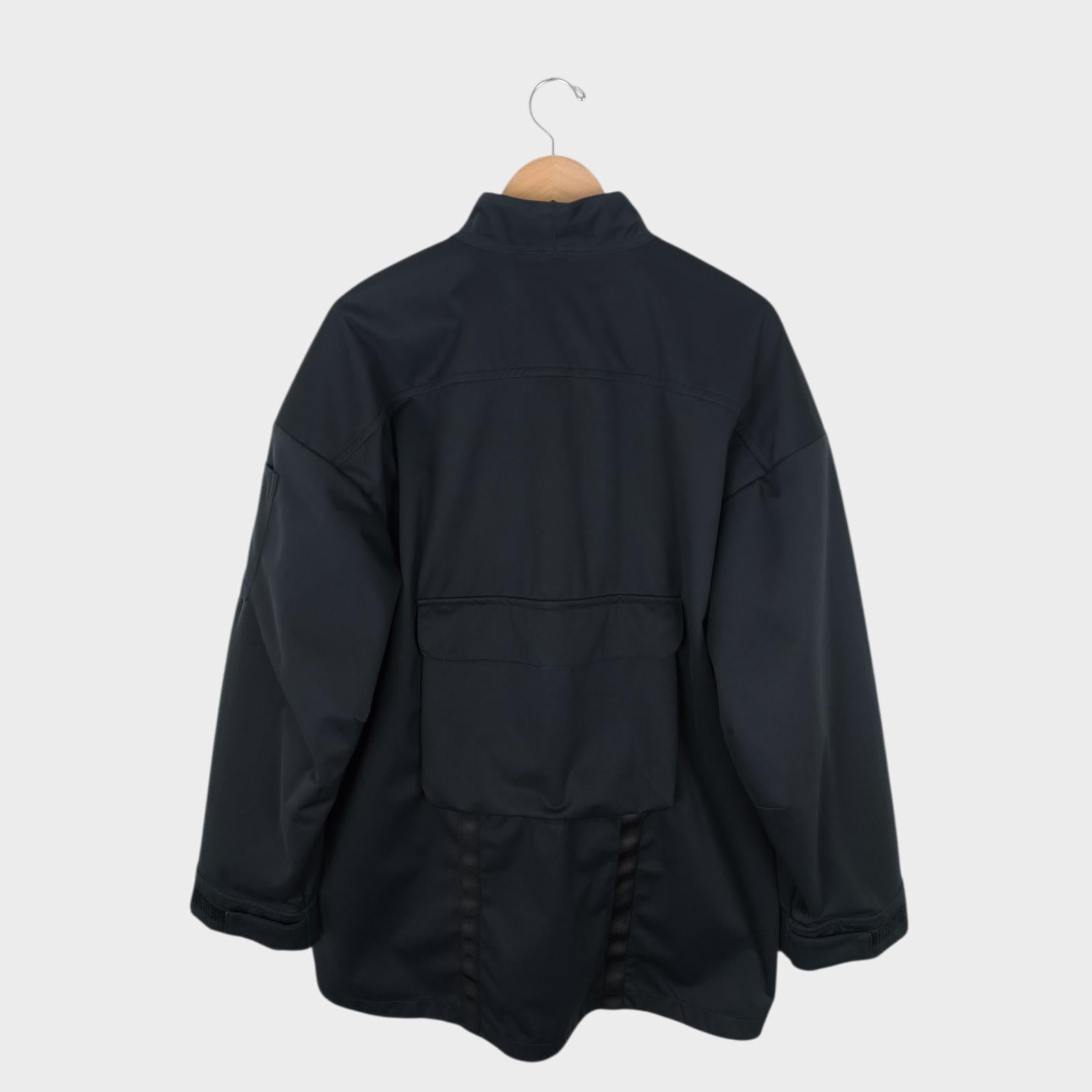 GOOPIMADE Men's Black Oversized Fit N-DP Kimono Jacket