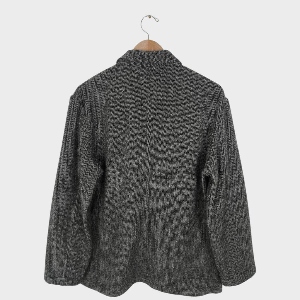 UNIVERSAL WORKS Men's Grey 100% Wool Tweed Bakers Jacket