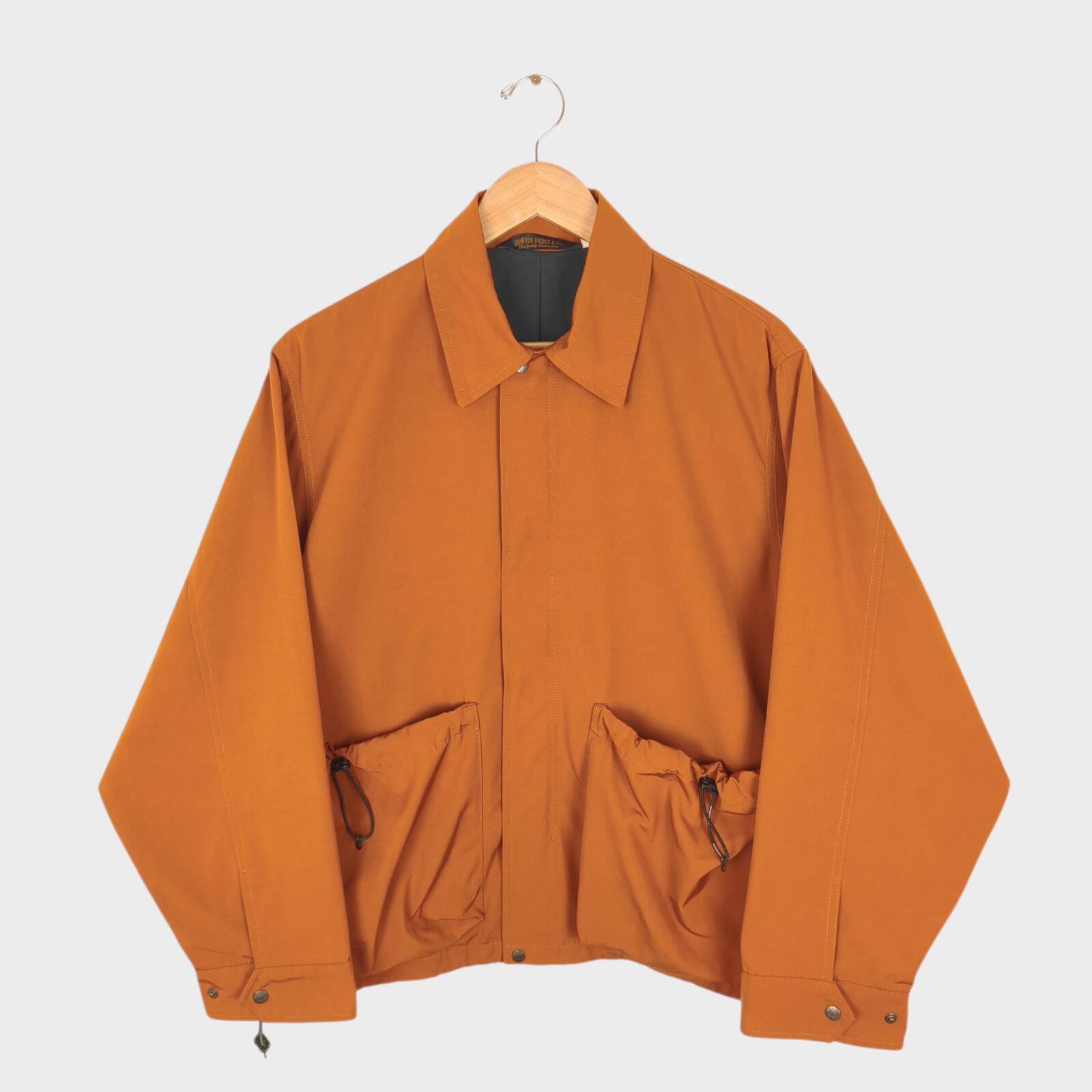 UNIFORM BRIDGE Men's Burnt Orange Oversized Fit Blouson Jacket