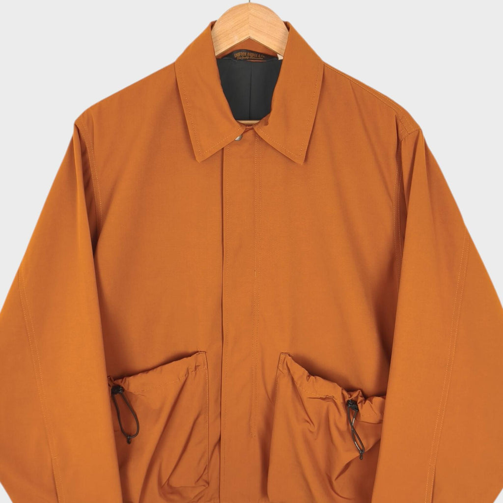 UNIFORM BRIDGE Men's Burnt Orange Oversized Fit Blouson Jacket