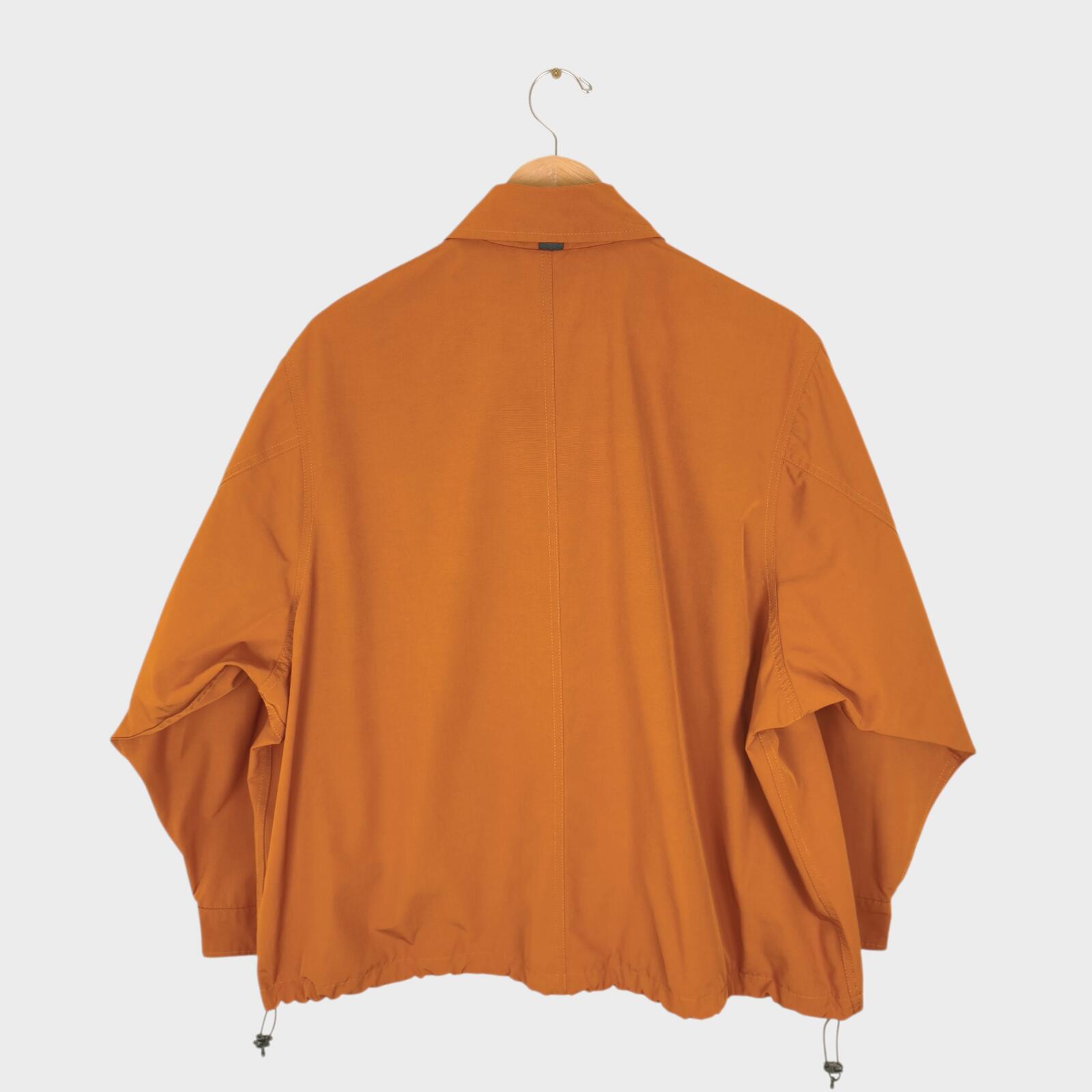 UNIFORM BRIDGE Men's Burnt Orange Oversized Fit Blouson Jacket