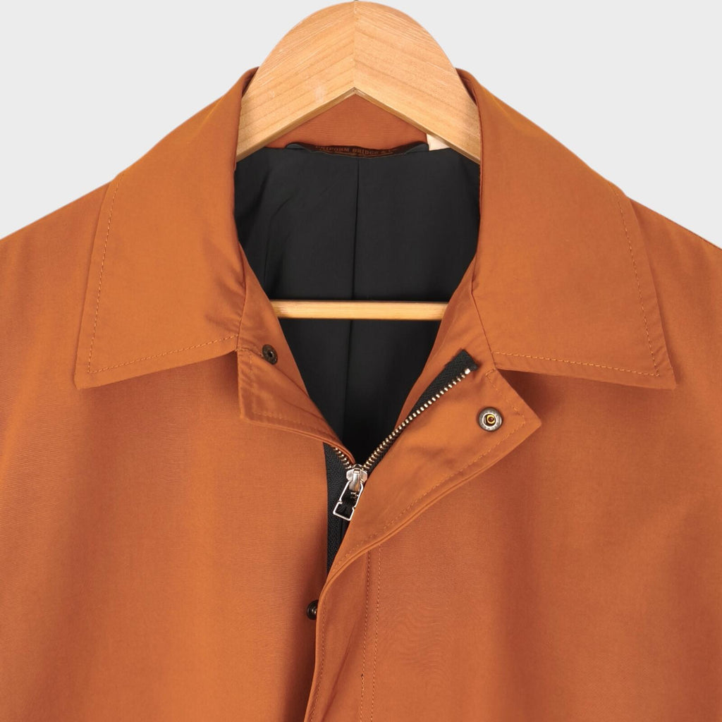 UNIFORM BRIDGE Men's Burnt Orange Oversized Fit Blouson Jacket