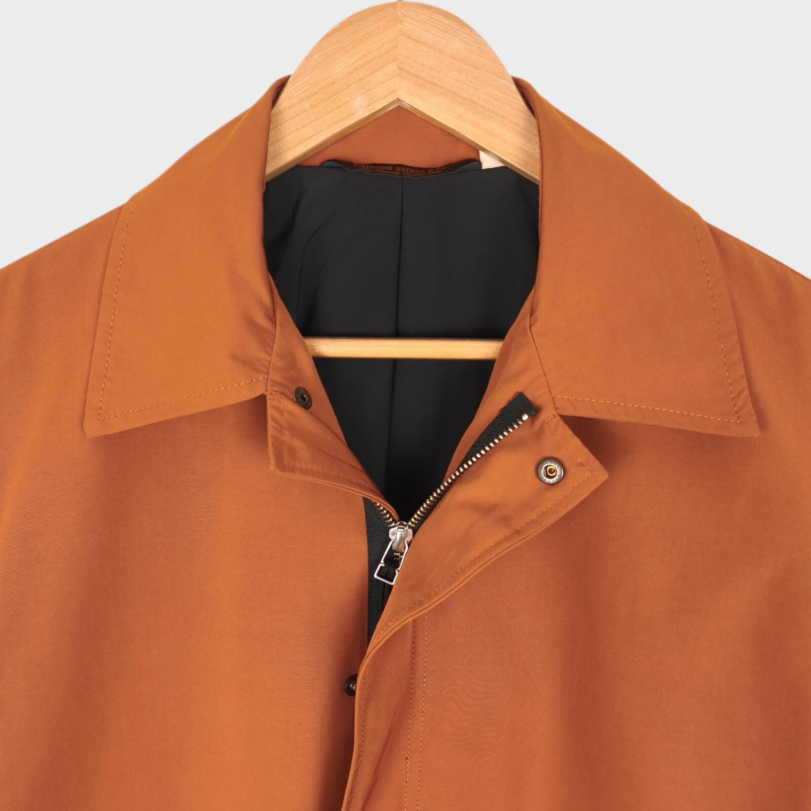 UNIFORM BRIDGE Men's Burnt Orange Oversized Fit Blouson Jacket