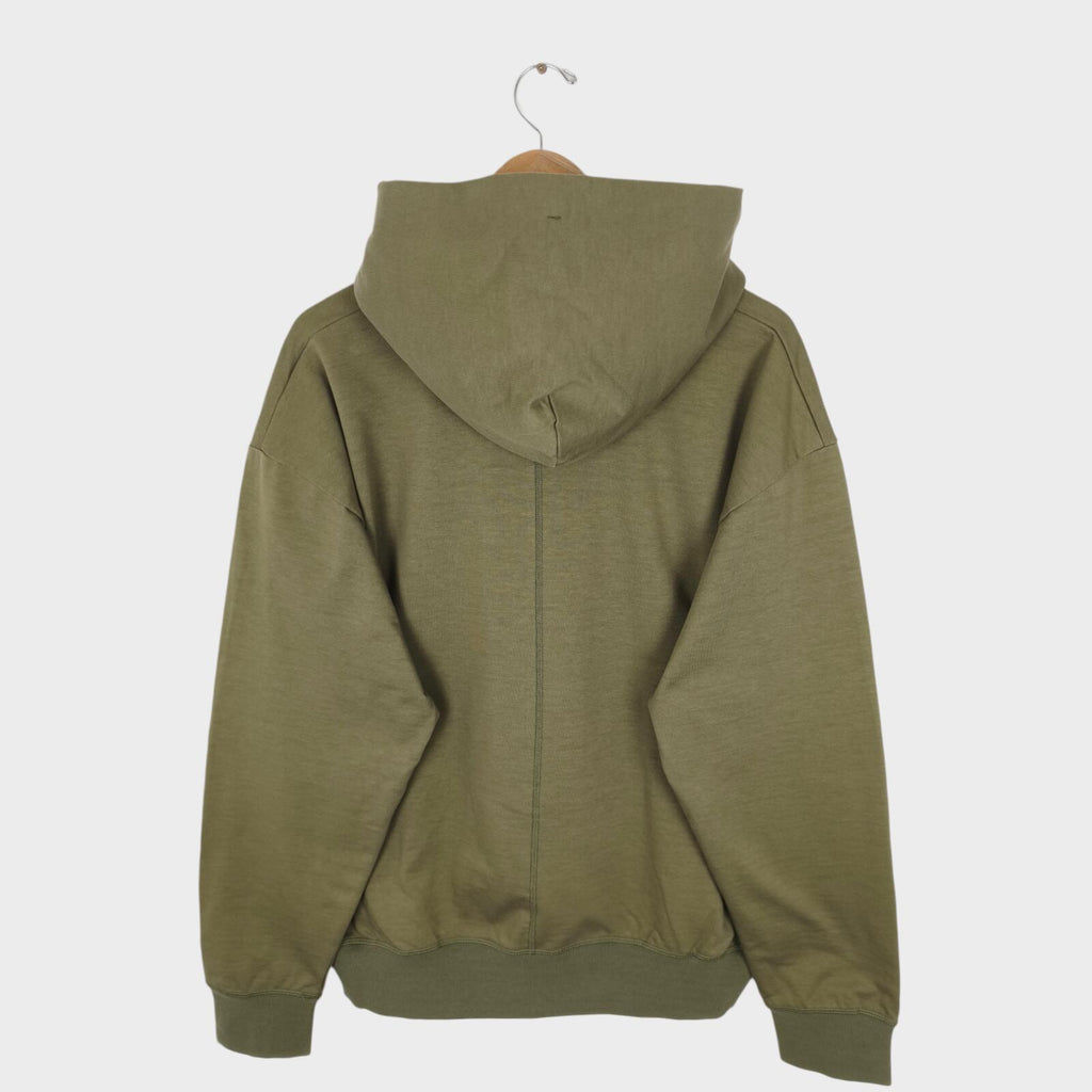 NORBIT BY HIROSHI NOZAWA Men's Olive Green Shawl Collar Sweat Hoodie
