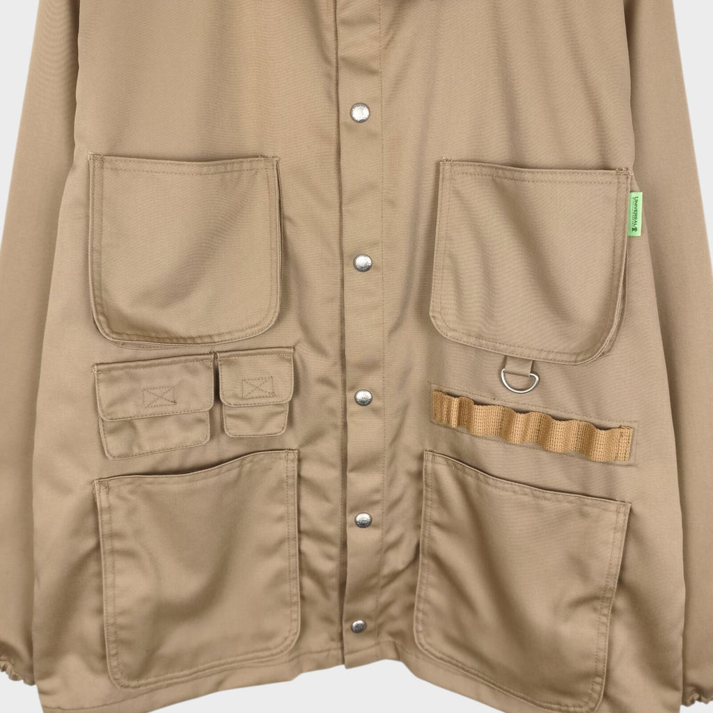 UNIVERSAL OVERALL x BEAMS Men's Beige Cover Coach Chore Jacket