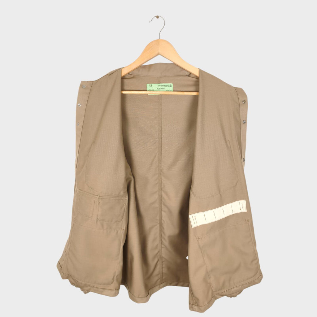 UNIVERSAL OVERALL x BEAMS Men's Beige Cover Coach Chore Jacket
