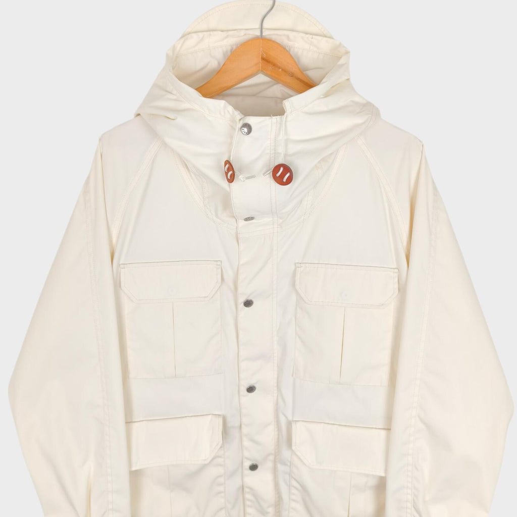 THE NORTH FACE PURPLE LABEL x NANAMICA Men's Off-White 65/35 Bayhead Cloth Mountain Parka Jacket