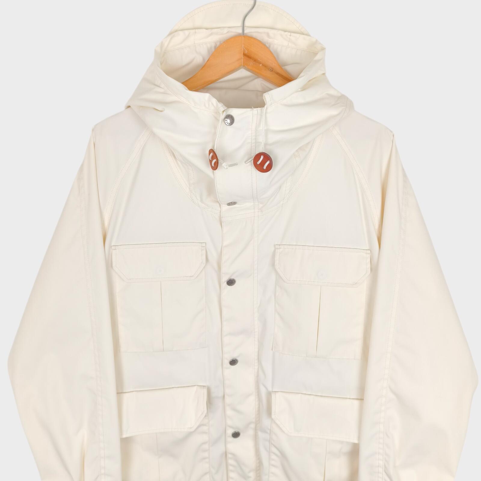 THE NORTH FACE PURPLE LABEL x NANAMICA Men's Off-White 65/35 Bayhead Cloth Mountain Parka Jacket