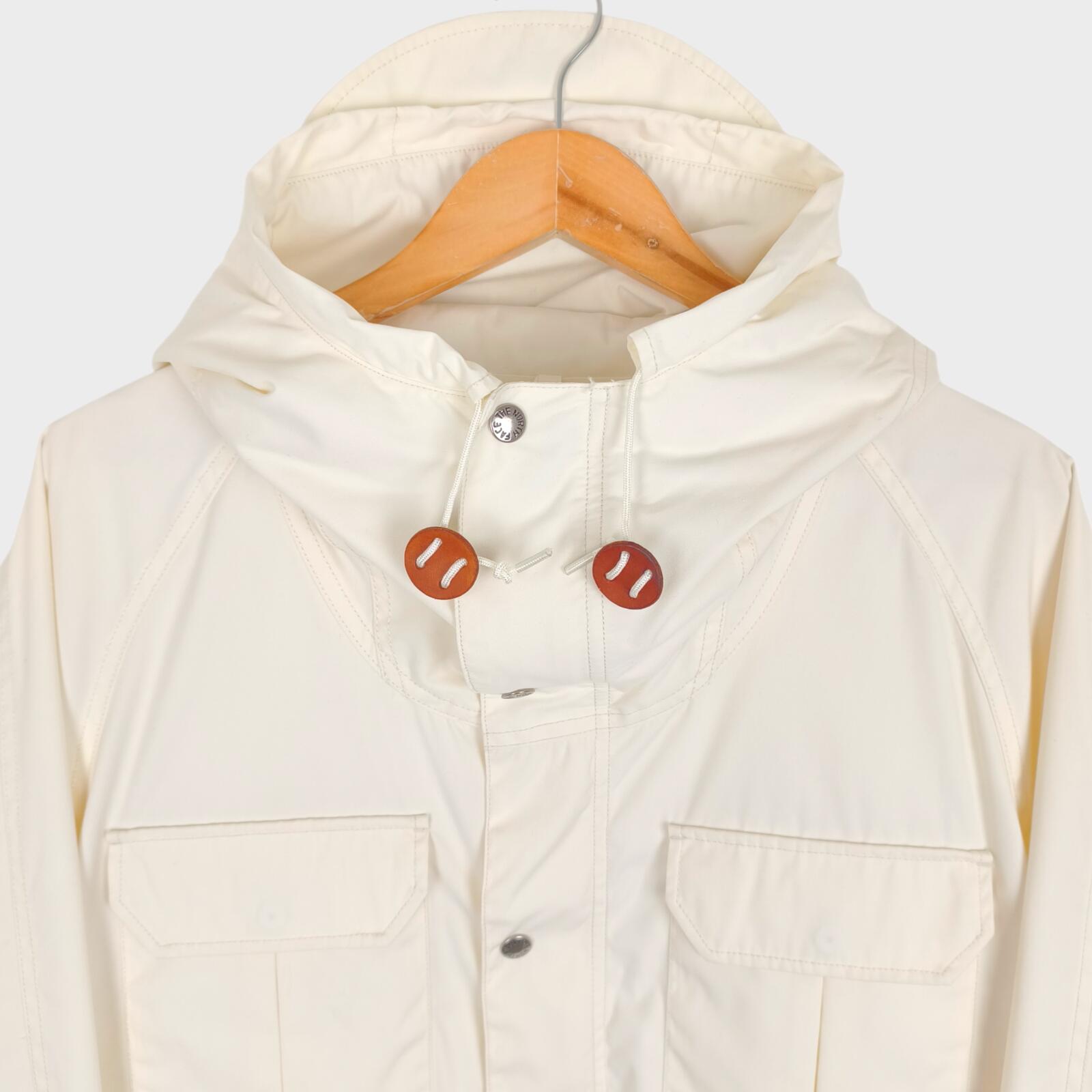 THE NORTH FACE PURPLE LABEL x NANAMICA Men's Off-White 65/35 Bayhead Cloth Mountain Parka Jacket