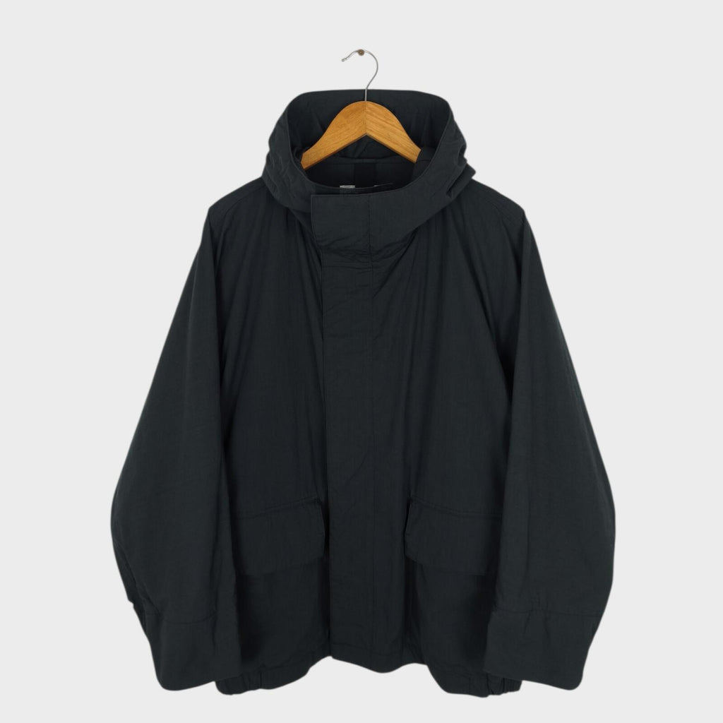MHL MARGARET HOWELL Men's Black Cotton/Nylon Relaxed Fit Parka Jacket