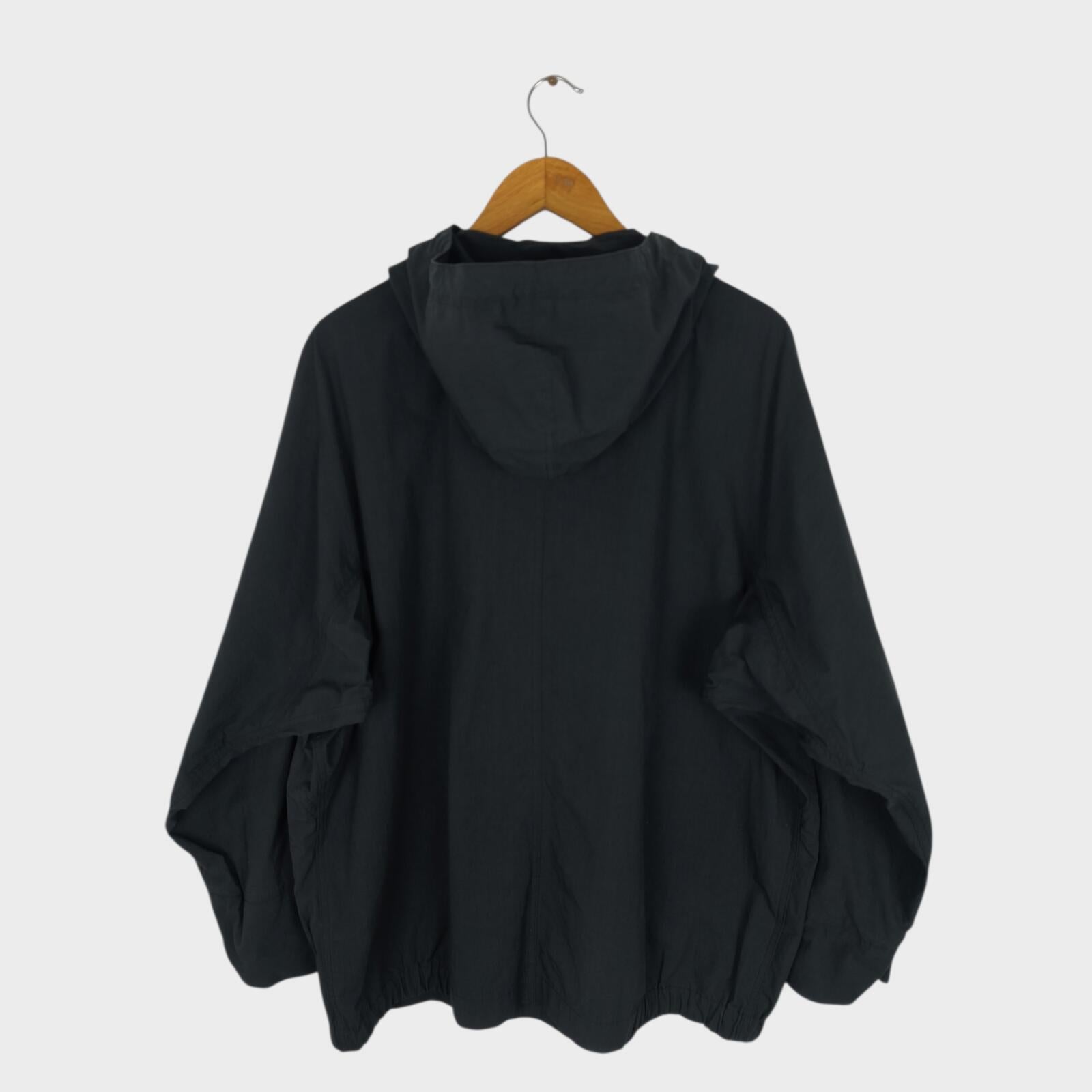 MHL MARGARET HOWELL Men's Black Cotton/Nylon Relaxed Fit Parka Jacket