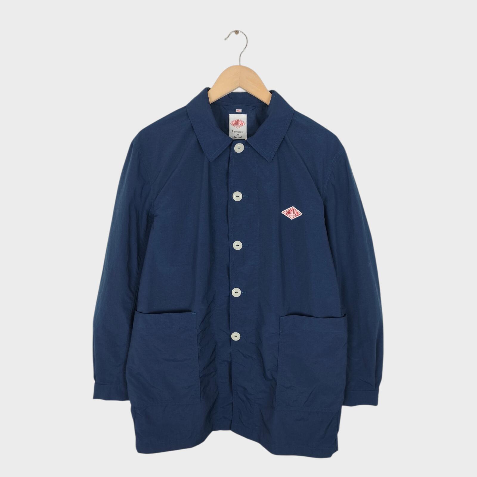 DANTON Men's Navy Blue Made in Japan Lightweight Nylon Chore Jacket