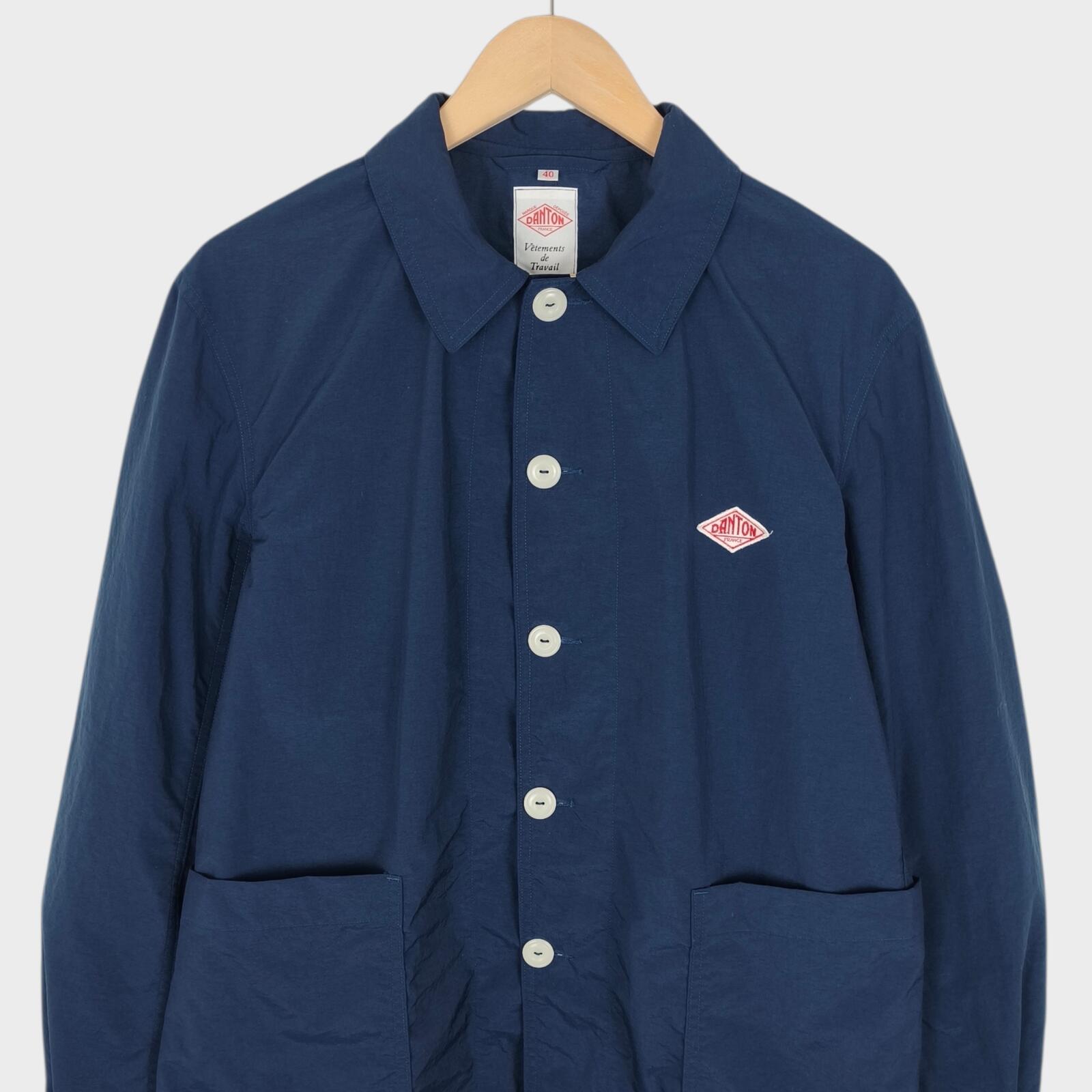 DANTON Men's Navy Blue Made in Japan Lightweight Nylon Chore Jacket
