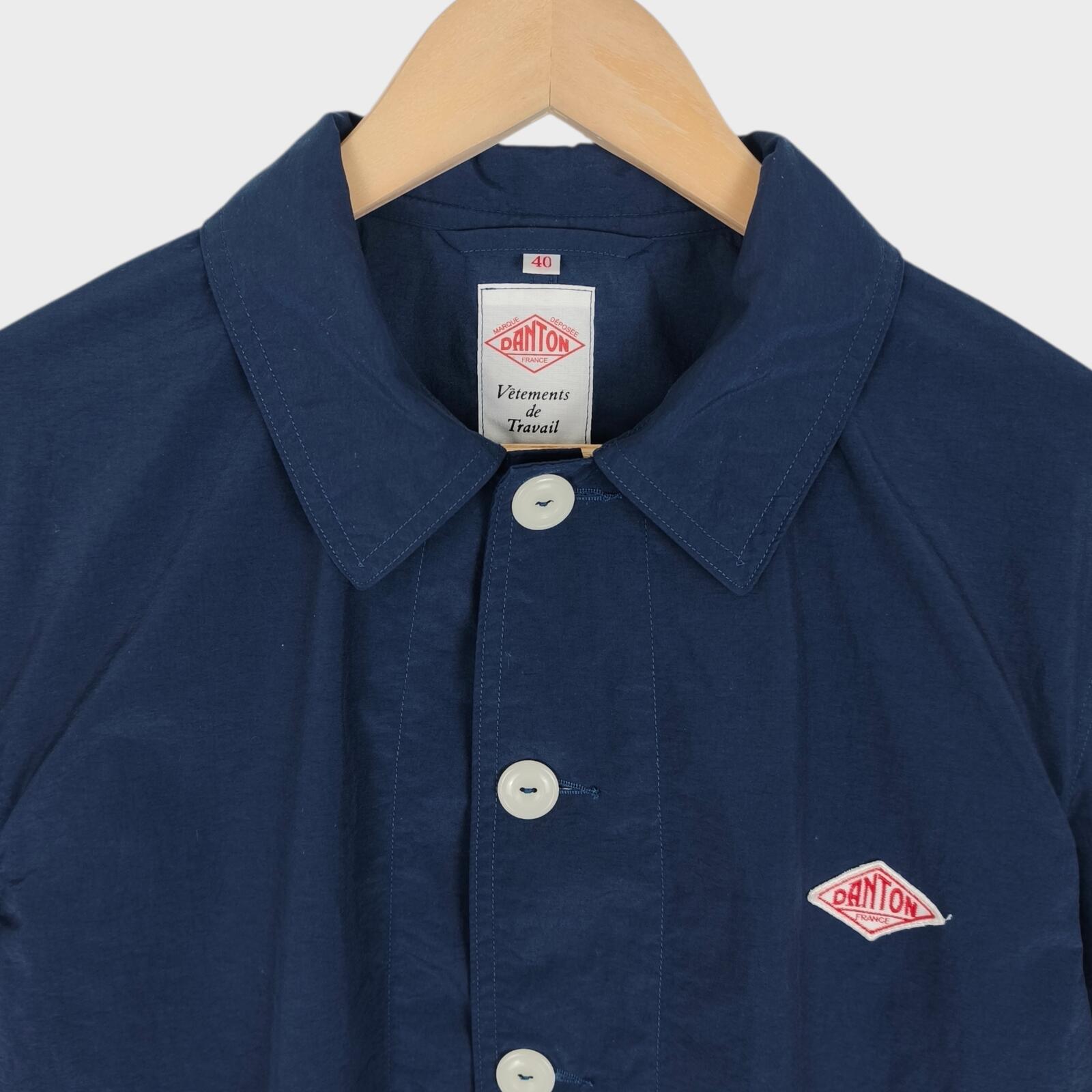 DANTON Men's Navy Blue Made in Japan Lightweight Nylon Chore Jacket