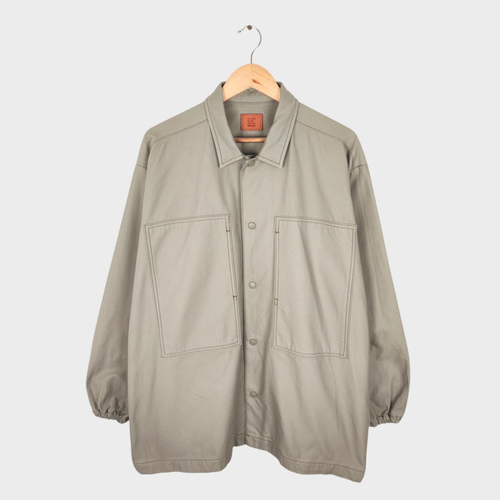 JAPAN BLUE JEANS Men's Made in Japan Light Green Vat Dye Satin Oversized Jacket