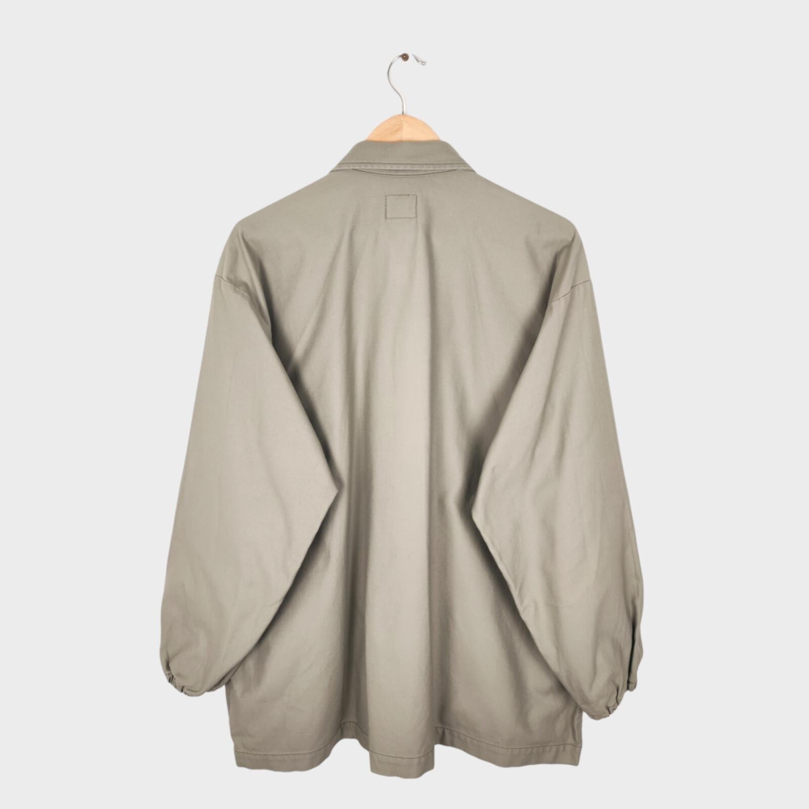 JAPAN BLUE JEANS Men's Made in Japan Light Green Vat Dye Satin Oversized Jacket