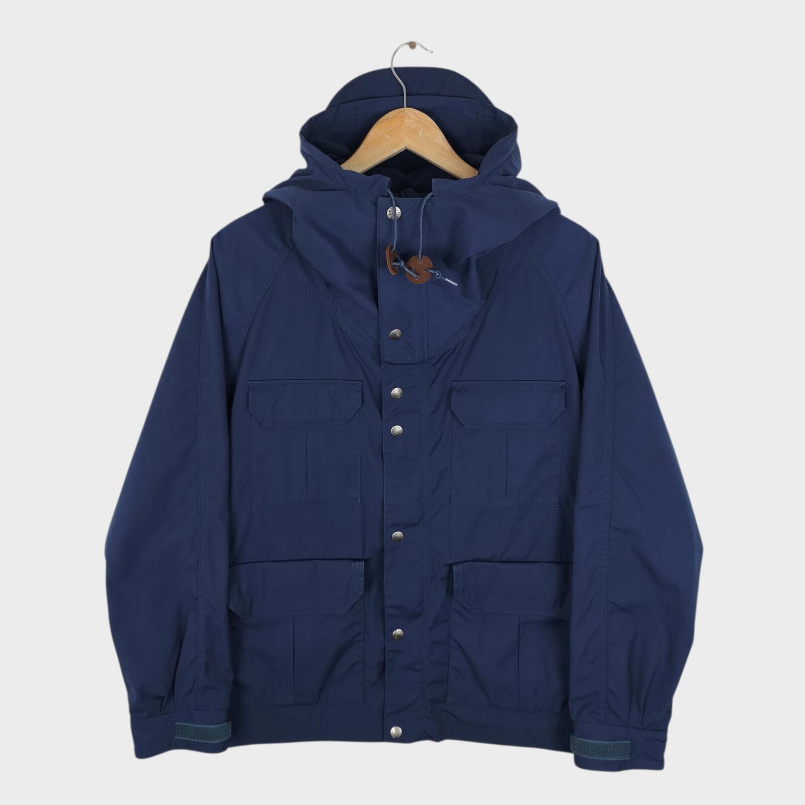 THE NORTH FACE PURPLE LABEL x NANAMICA Men's Navy 65/35 Bayhead Cloth Mountain Parka Jacket