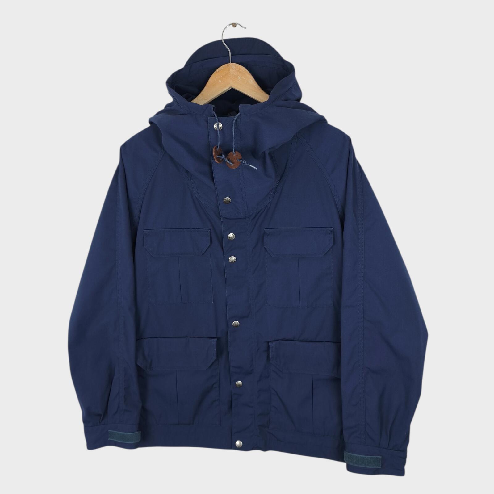 THE NORTH FACE PURPLE LABEL x NANAMICA Men's Navy 65/35 Bayhead Cloth Mountain Parka Jacket