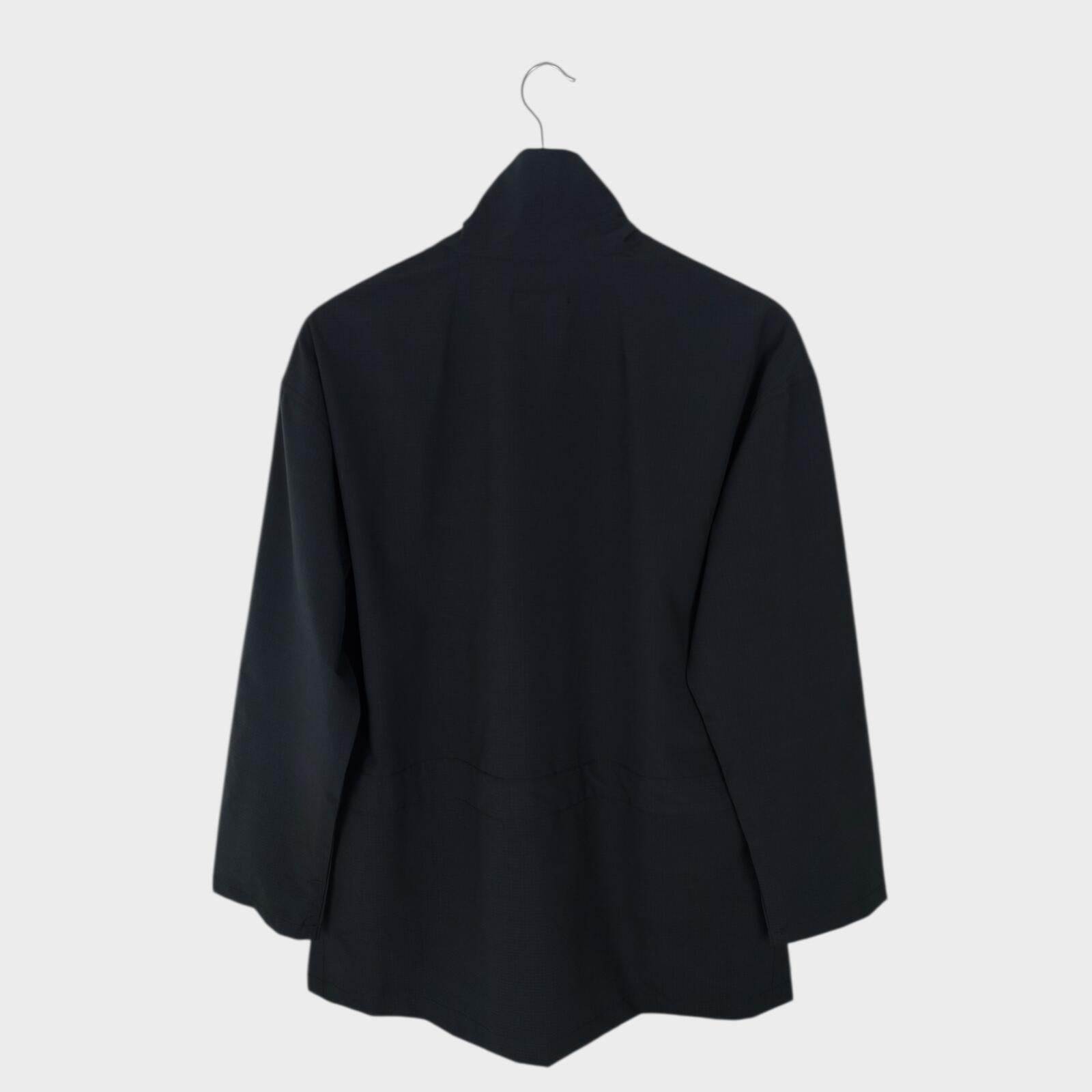 DYCTEAM Men's Black Buckle Fastening Tech Kimono Jacket