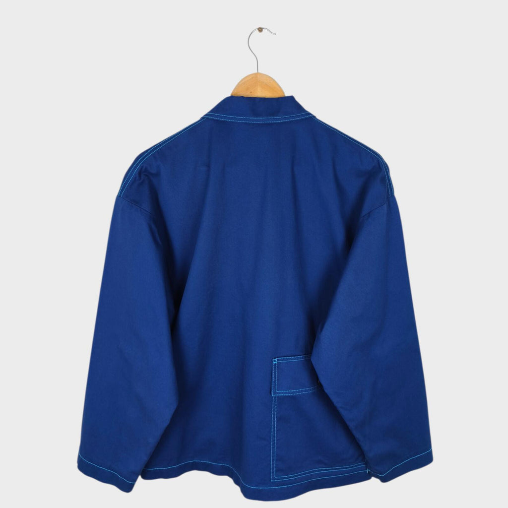 MARNI x UNIQLO Men's Blue Cotton Twill Utility Chore Jacket