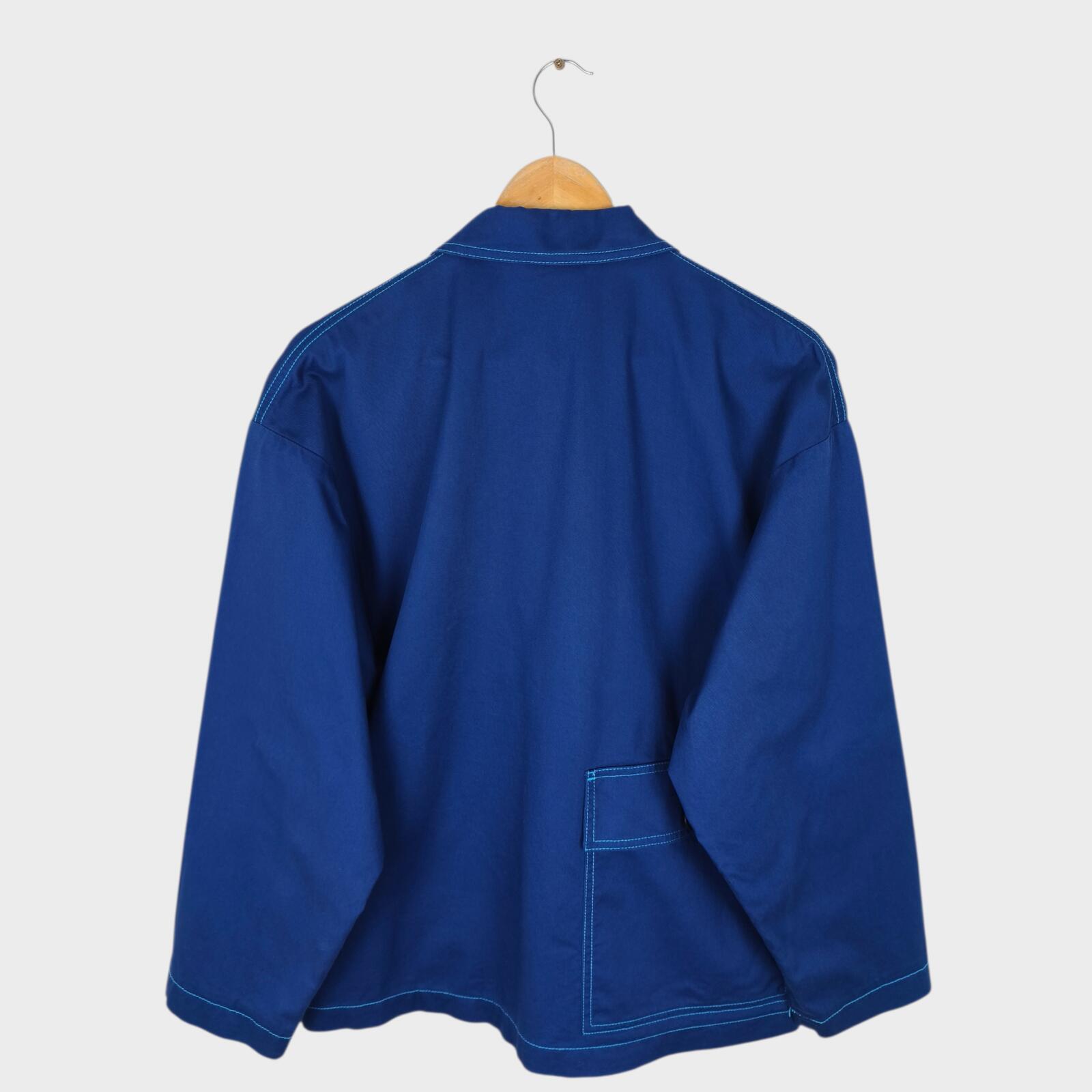 MARNI x UNIQLO Men's Blue Cotton Twill Utility Chore Jacket