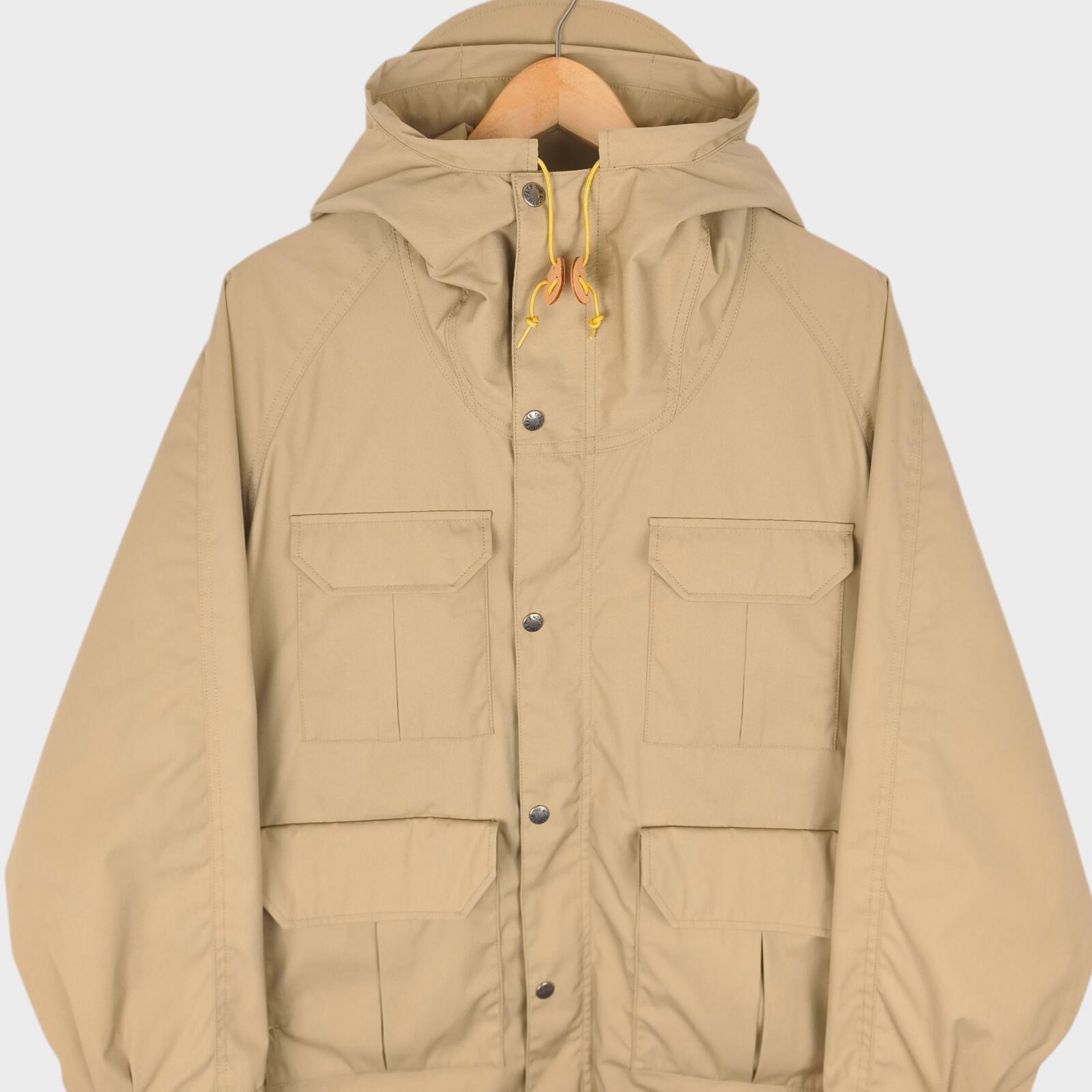 THE NORTH FACE PURPLE LABEL x NANAMICA Men's Beige 65/35 Bayhead Cloth Mountain Parka Jacket